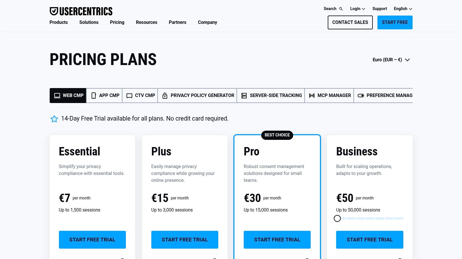 Usercentrics (Web CMP)