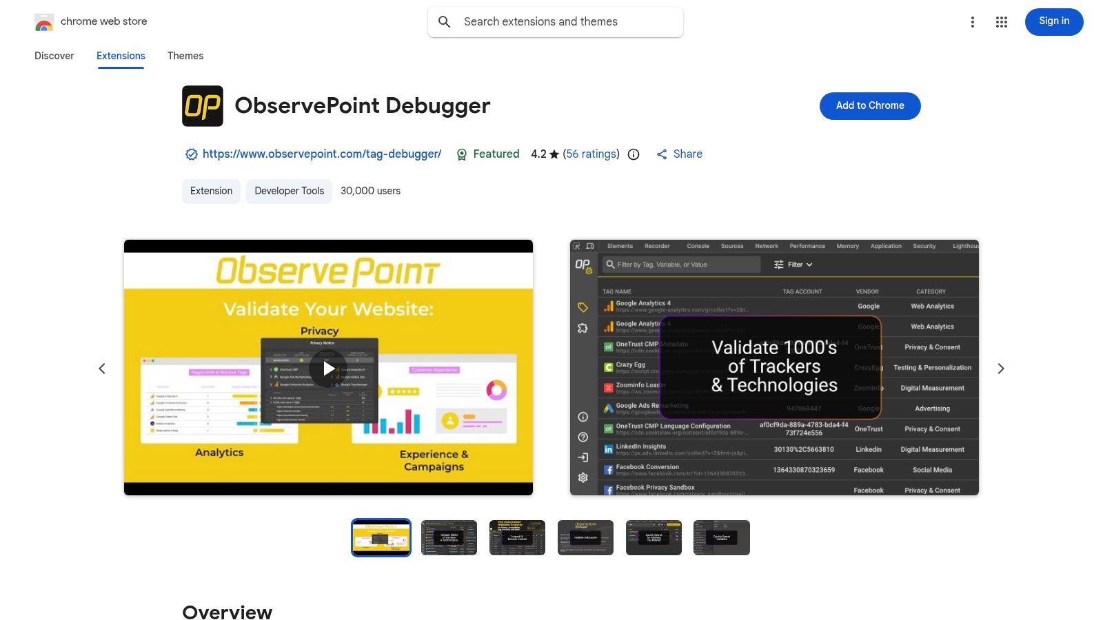 ObservePoint Debugger