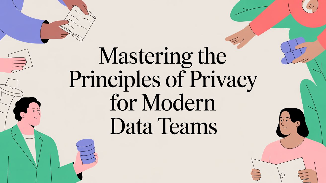 Mastering the Principles of Privacy for Modern Data Teams