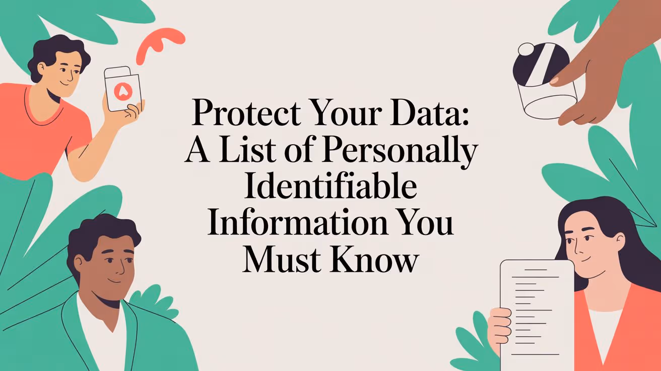 Protect Your Data: A list of personally identifiable information You Must Know