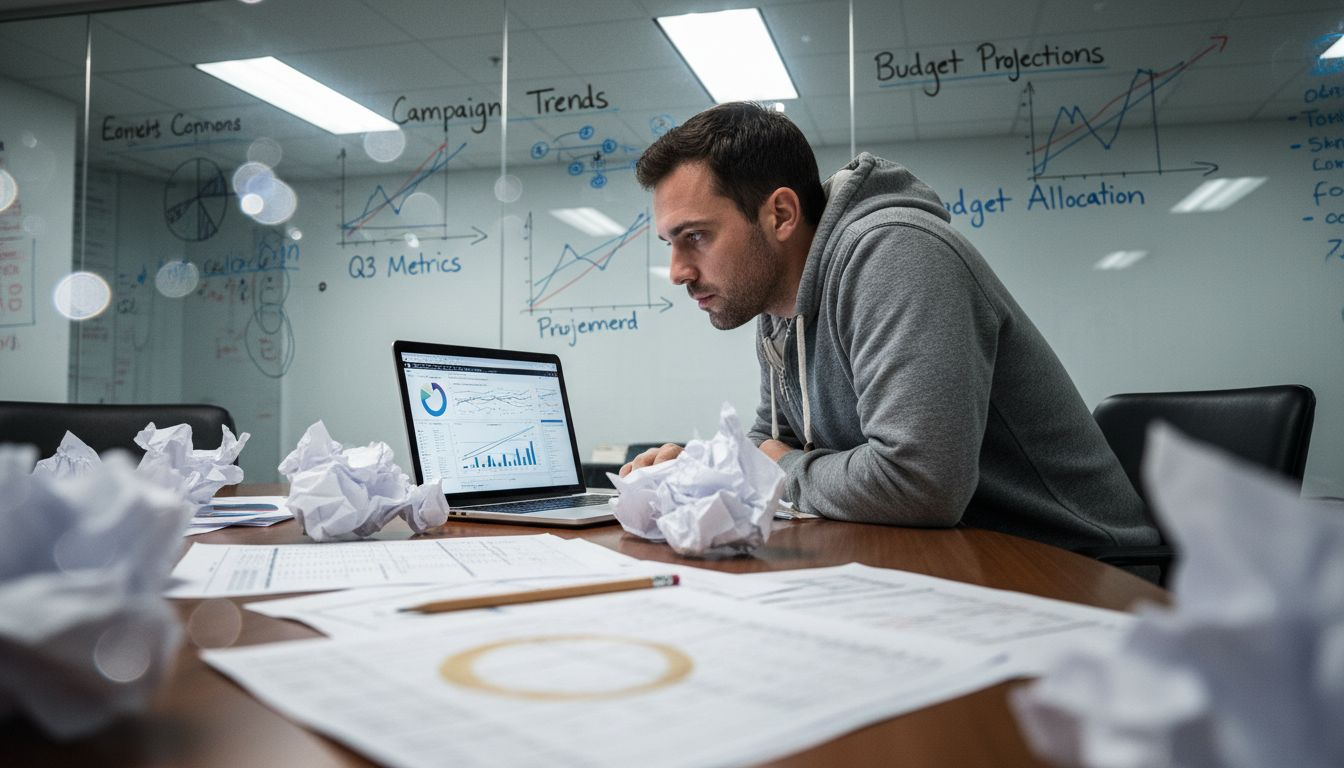 Analyst reviewing analytical dashboard charts