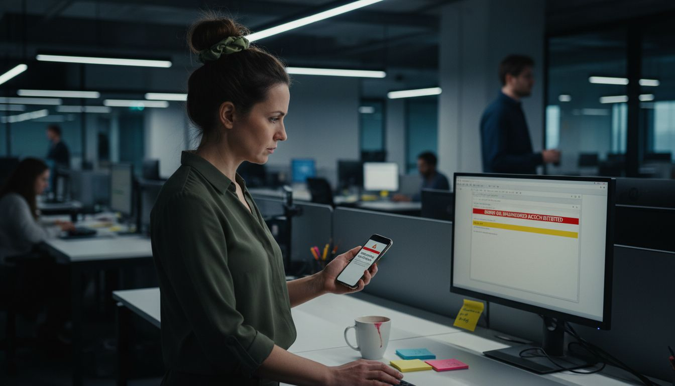 Specialist reviewing tracking error alert workspace