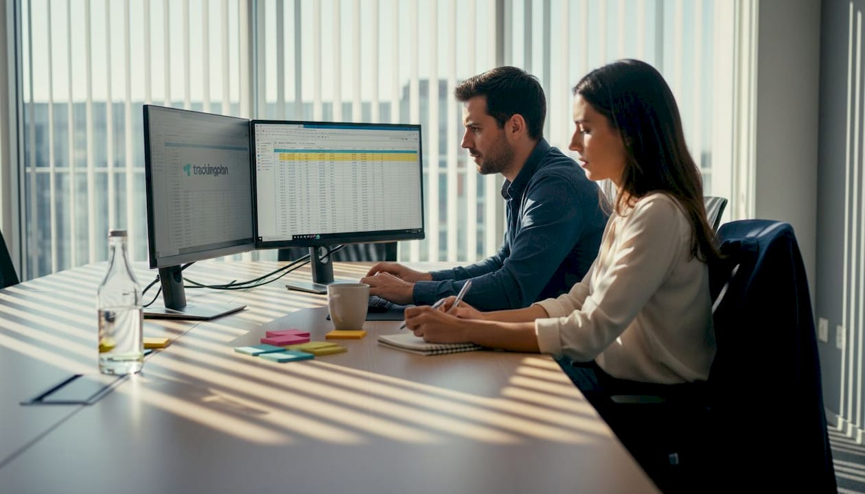 Colleagues validating attribution model data together