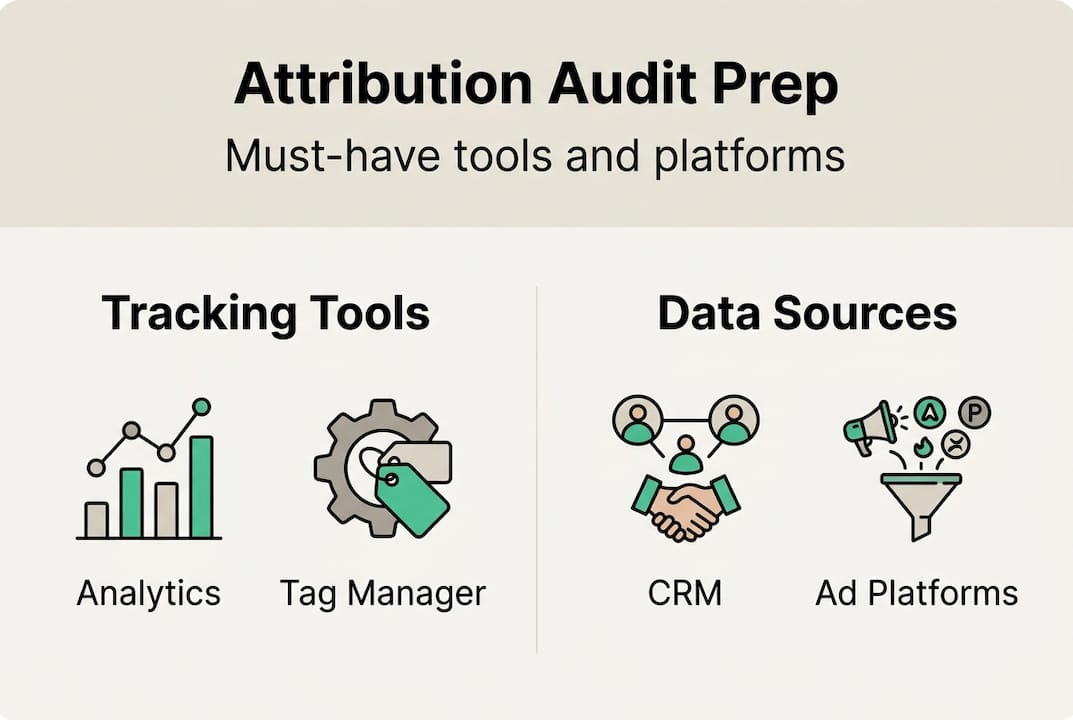 Infographic on attribution audit prep essentials