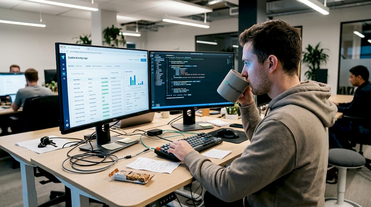 Engineer tracks cookies using desktop software tools