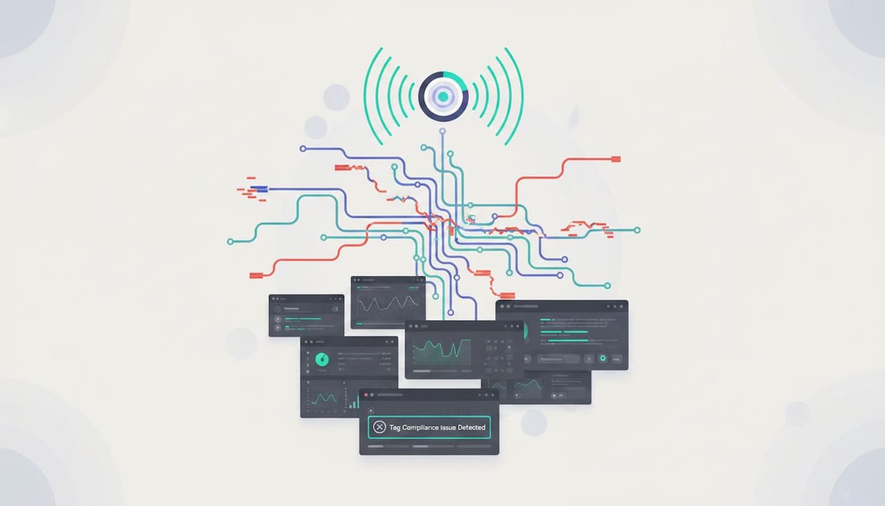 Ecommerce marketer auditing analytics data at home