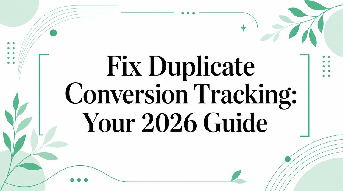 Fix Duplicate Conversion Tracking: Your 2026 Guide