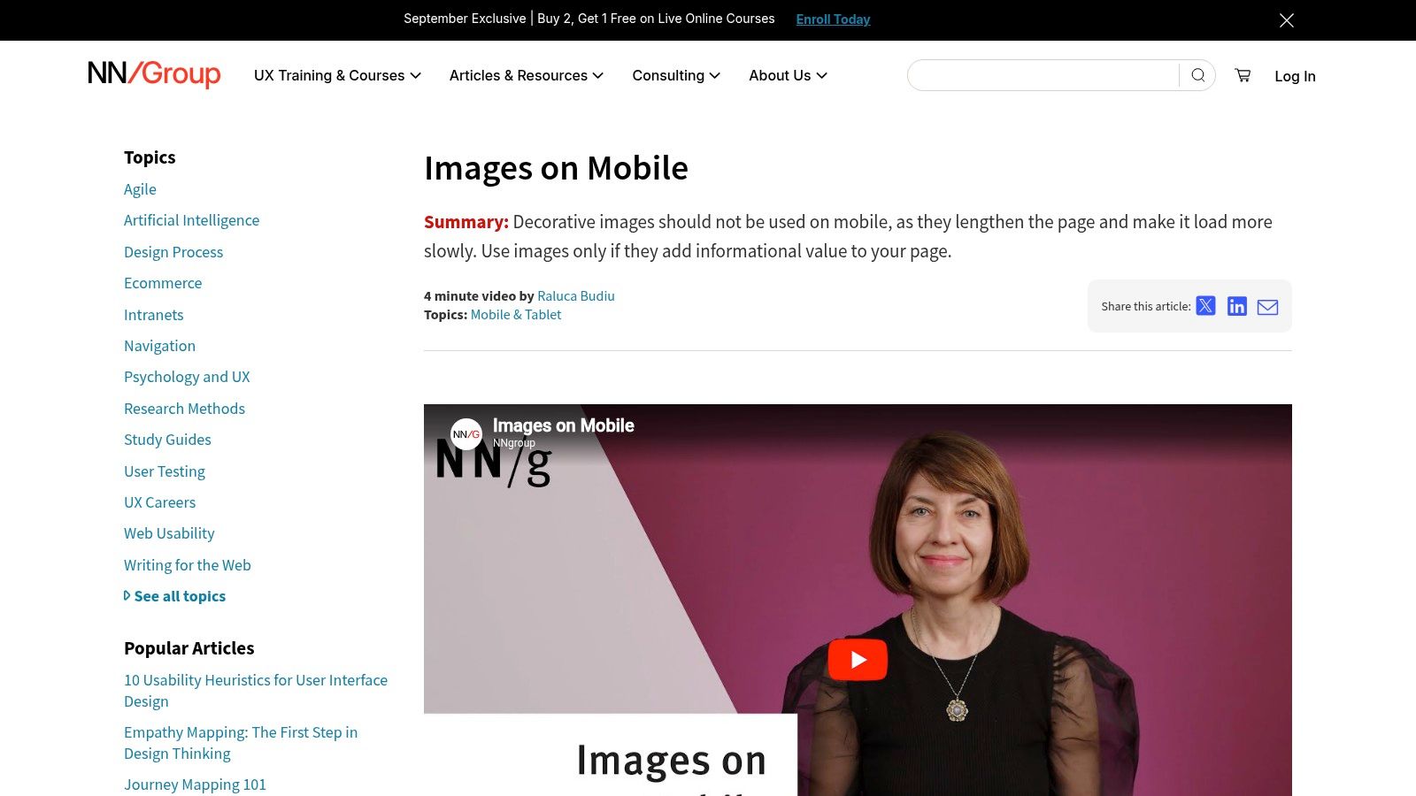 Nielsen Norman Group (NN/g), Research principles that strengthen landing pages