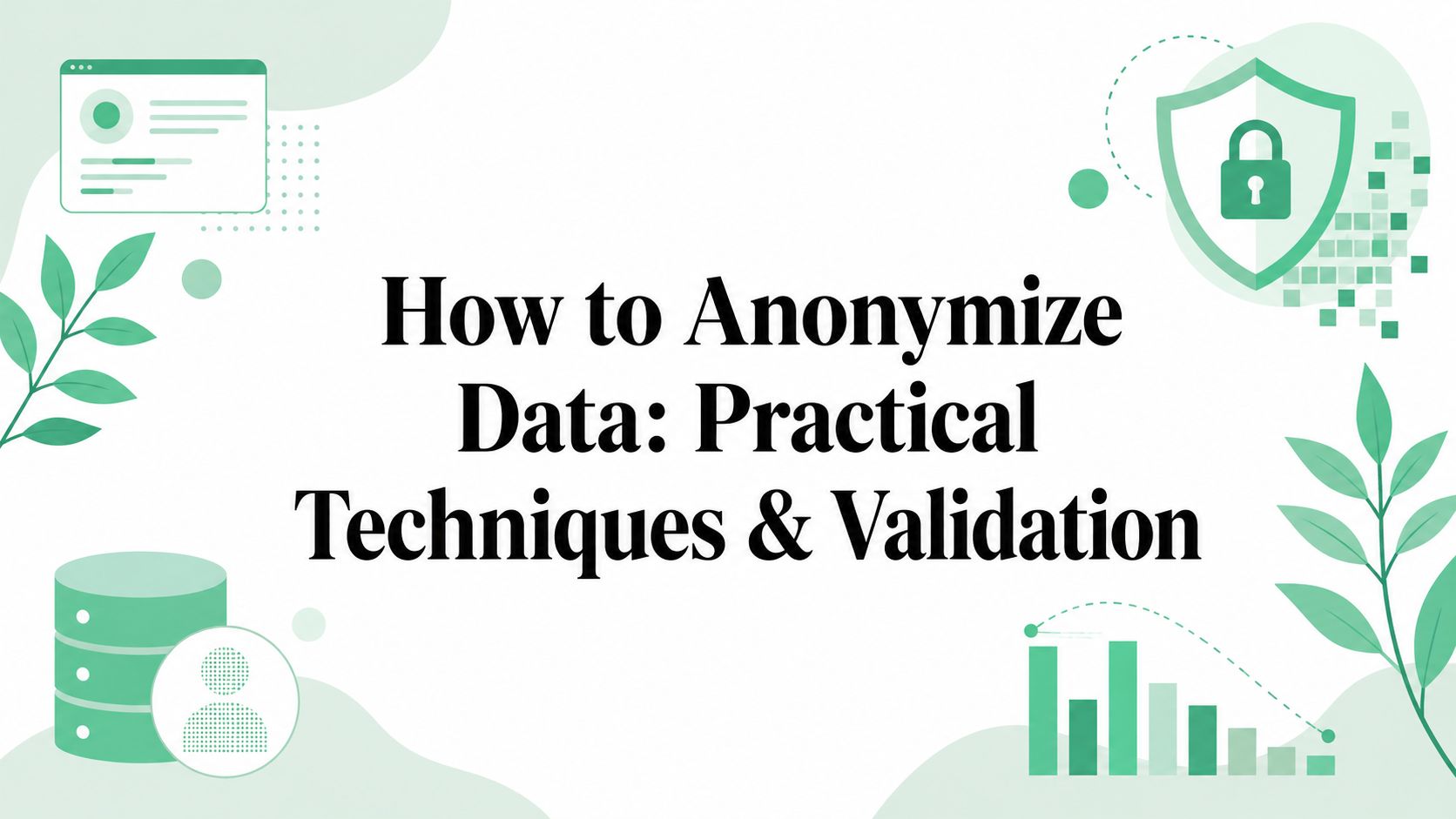 How to Anonymize Data: Practical Techniques & Validation