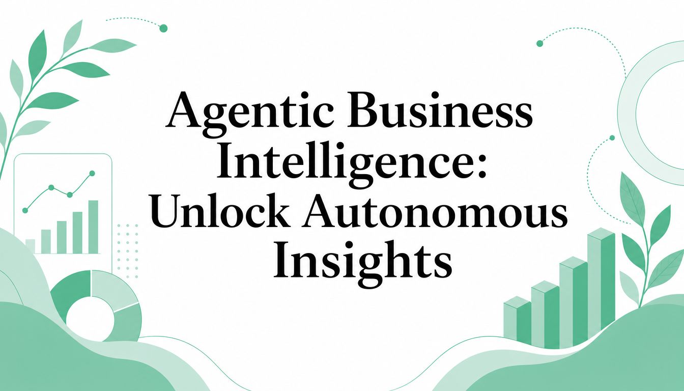 Agentic Business Intelligence: Unlock Autonomous Insights