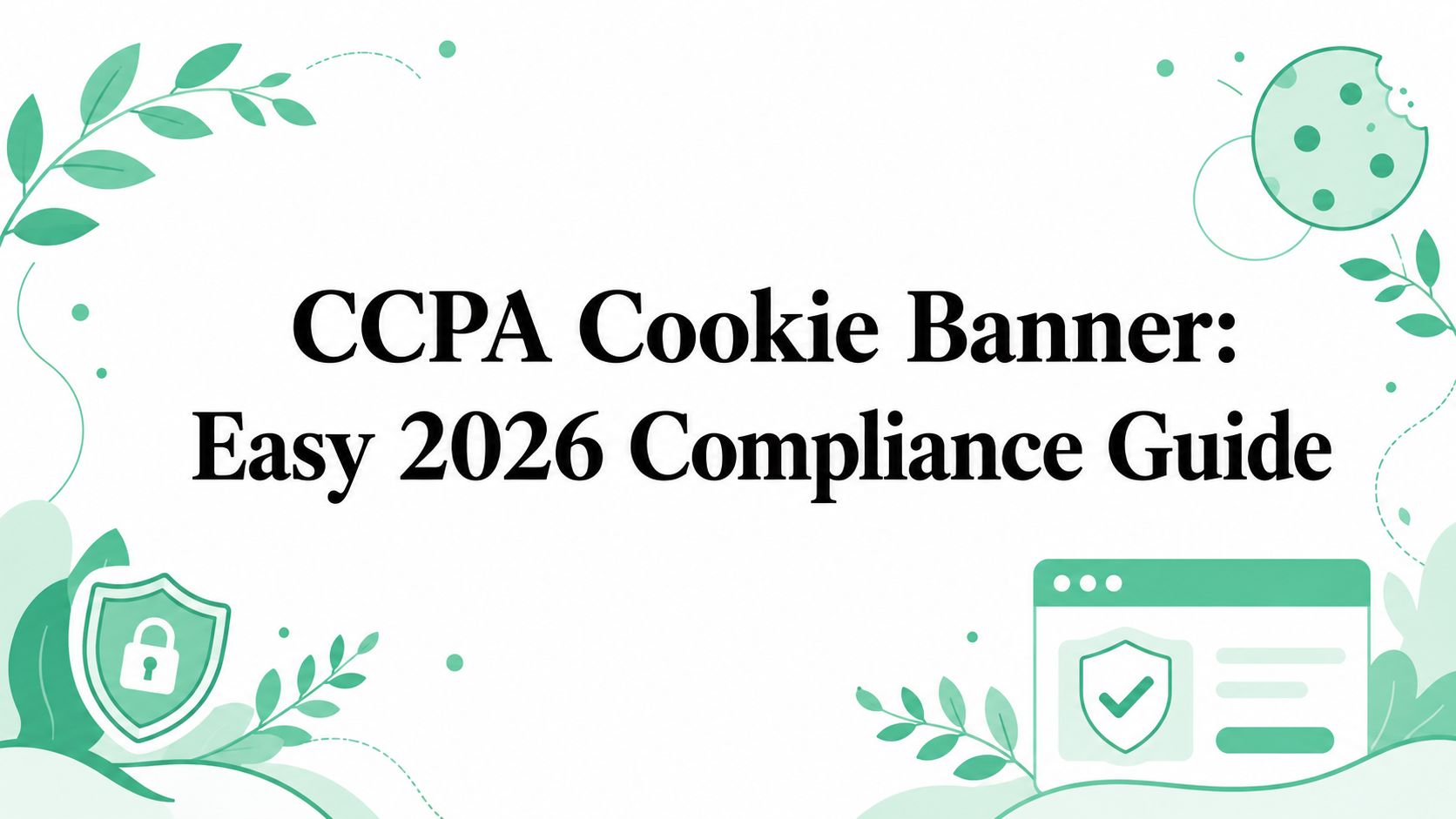 CCPA Cookie Banner: Easy 2026 Compliance Guide