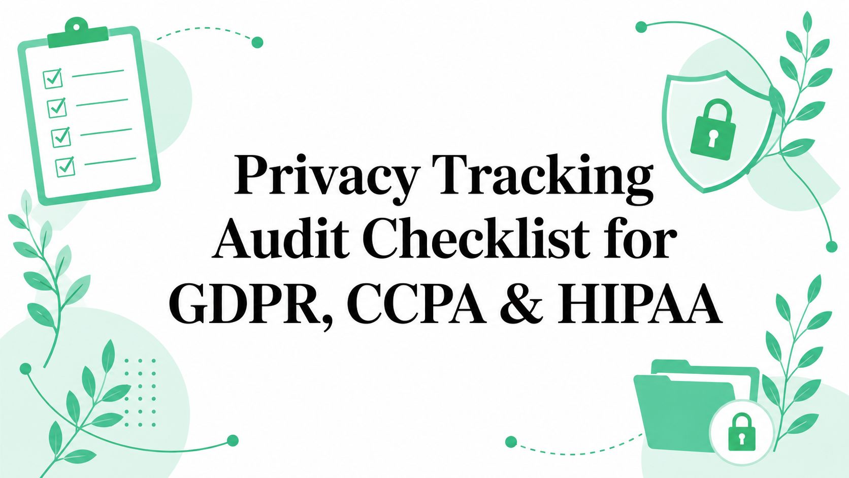 Privacy Tracking Audit Checklist for GDPR, CCPA & HIPAA