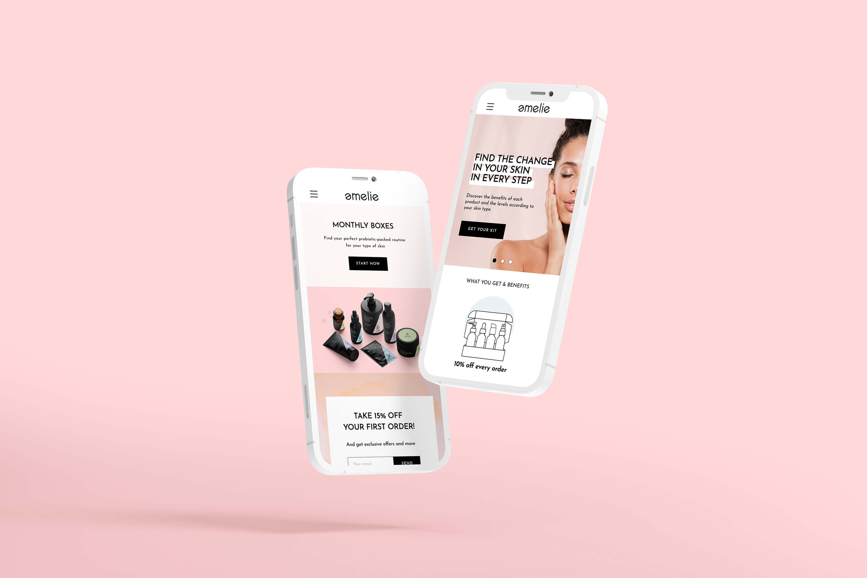 Amelie skicare responsive design