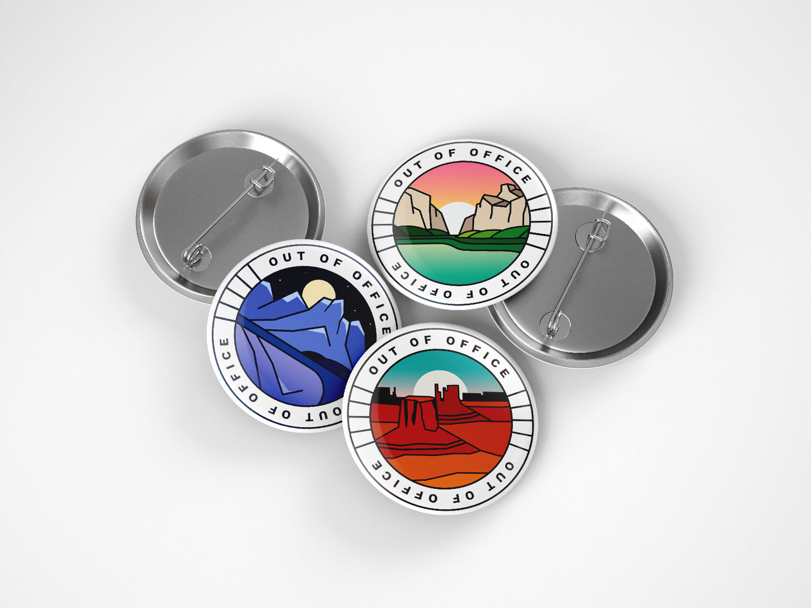 Intemperie national park pins