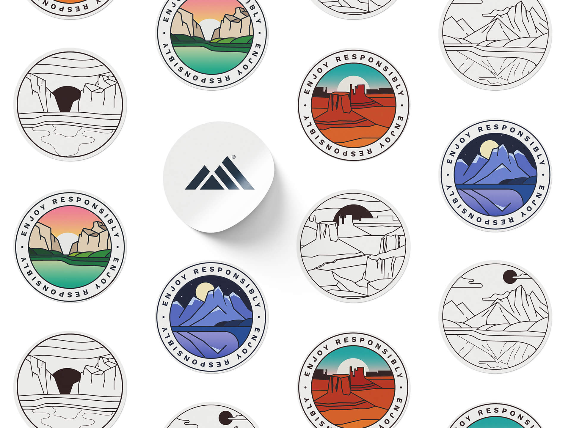 intemperie national parks stickers