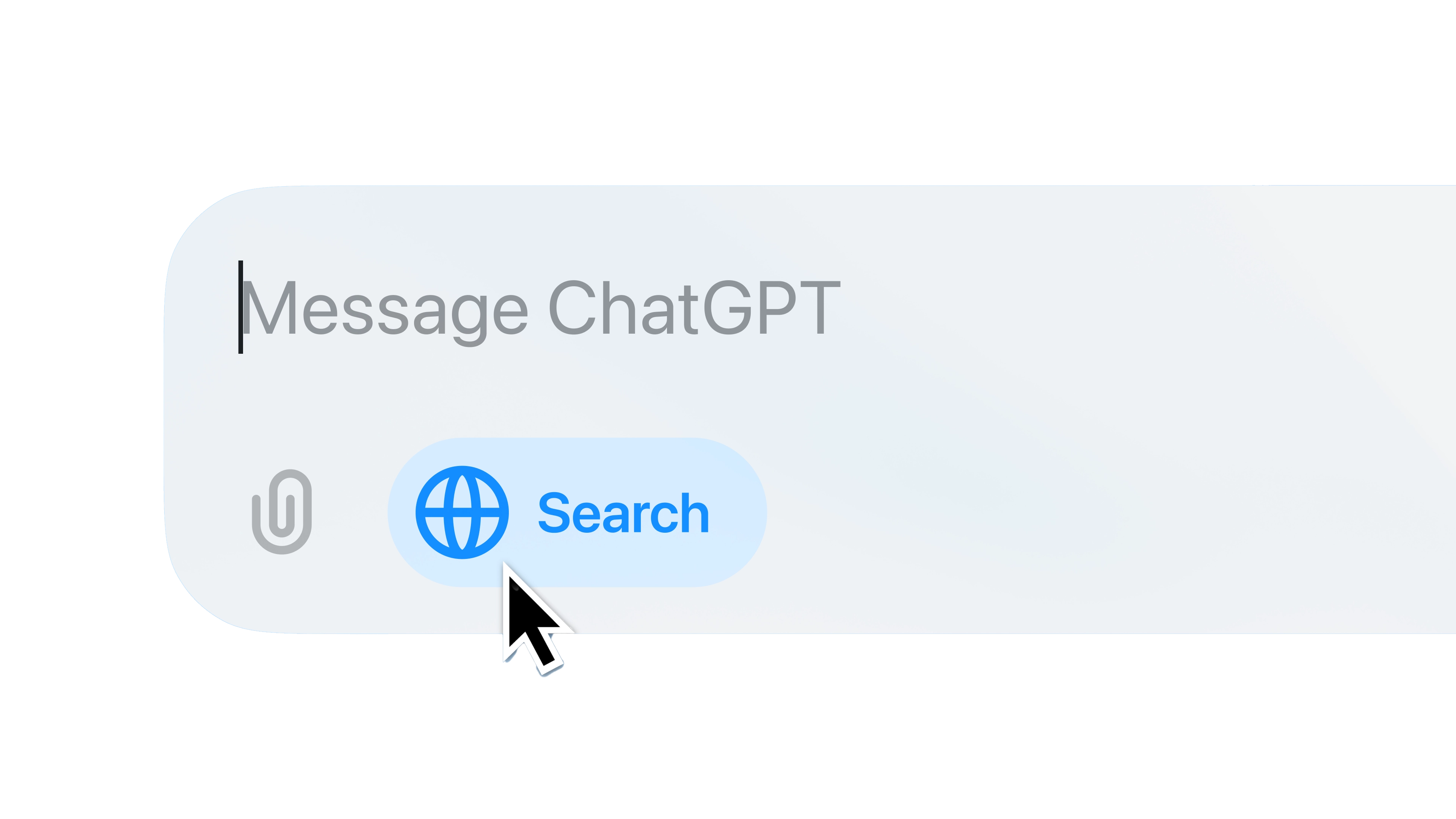 visuel de chat gpt message en minimaliste ferr