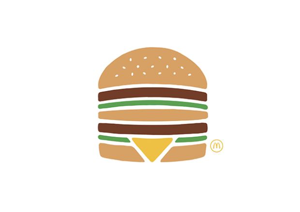 McDonald's pub minimaliste, exemple de cohérence de charte graphique