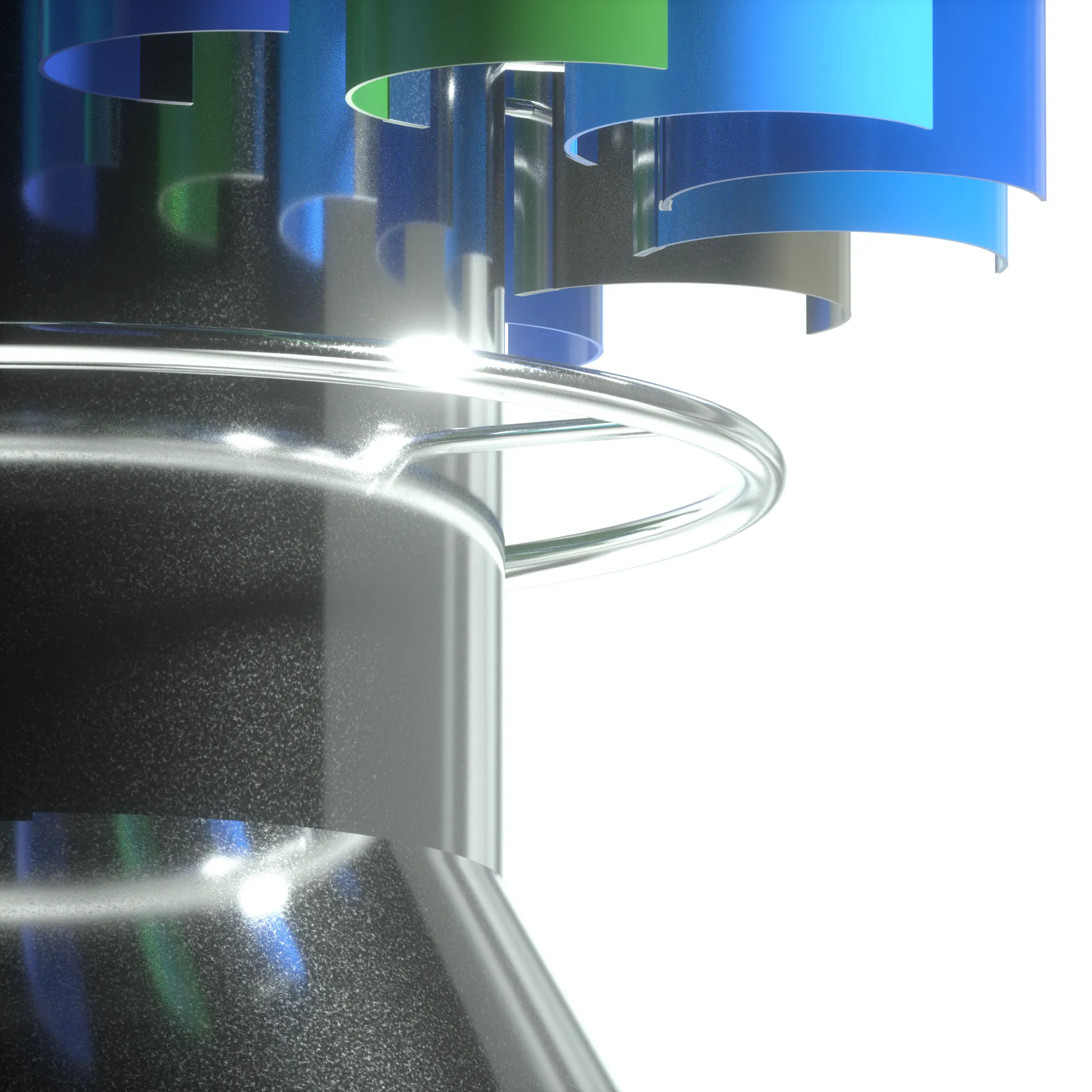 Sculpture Inverted Windturbine OMNI Monumental par Ferr Studio