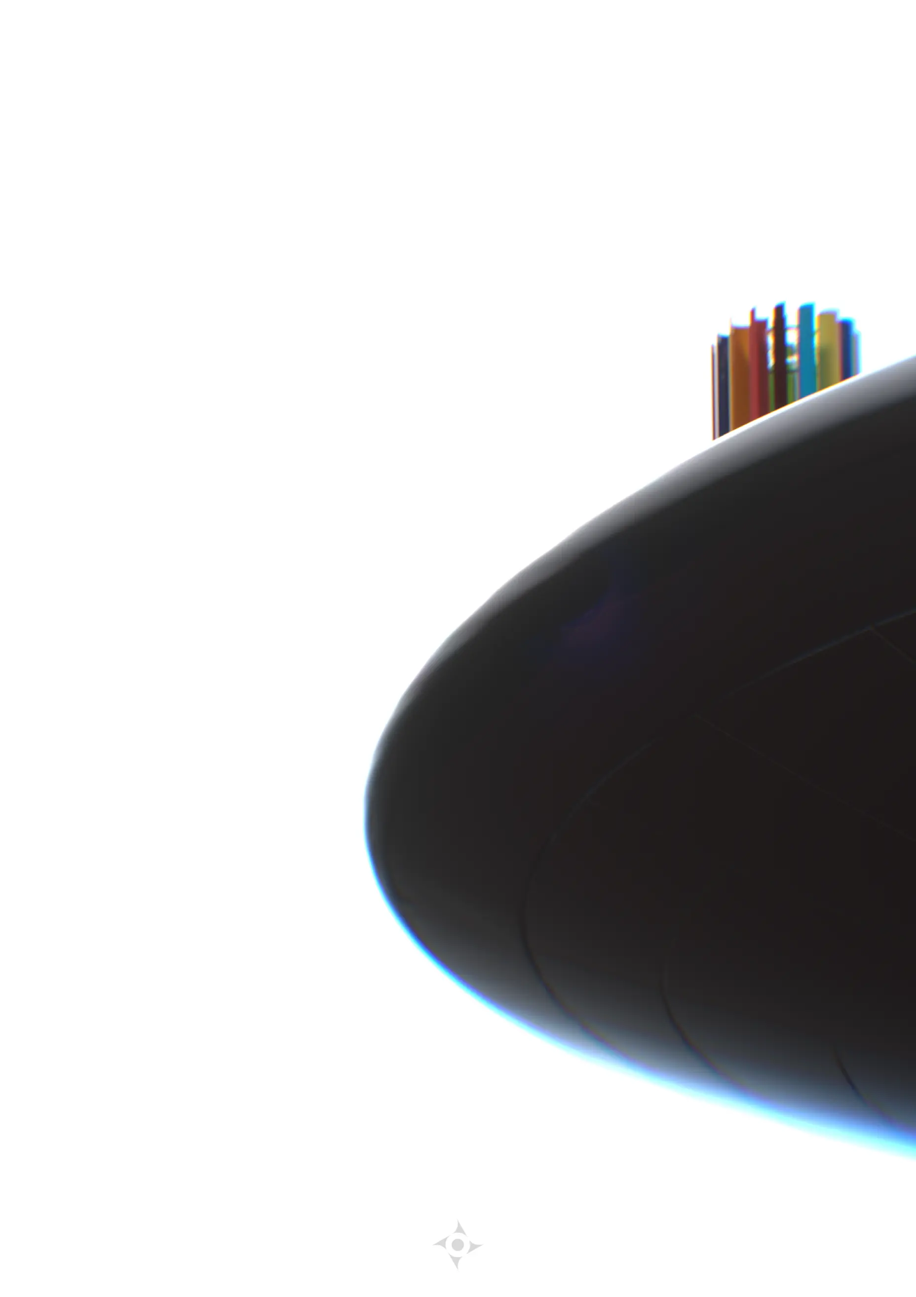 Windturbine OMNI rendu 3D pales multicolores, modélisation Ferr Studio Hangzhou