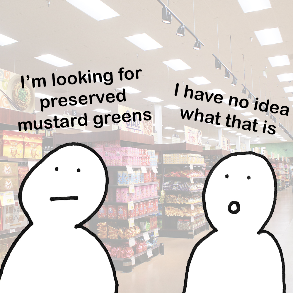 Employees at the grocery store aren’t necessarily knowledgeable about the products he needs.