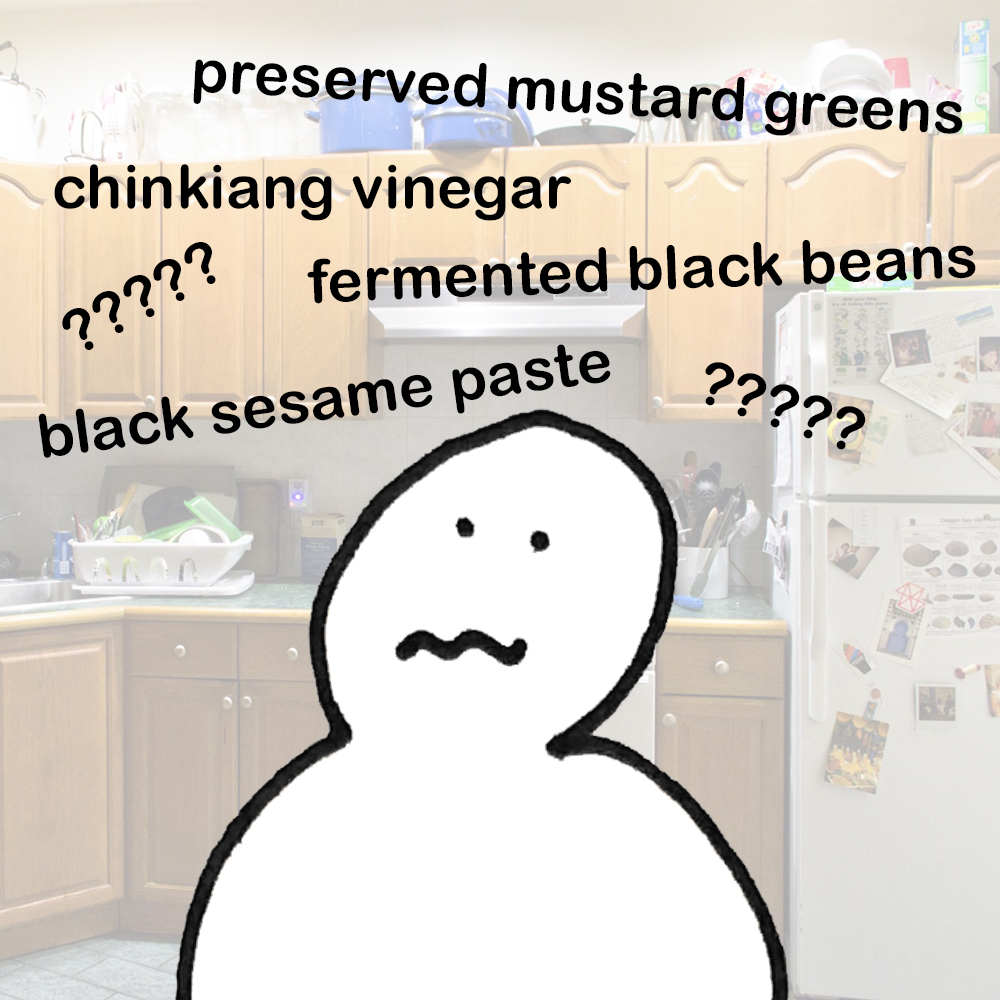 Diego has never heard of many items he’ll need to make those dandan noodles. Maybe he can check Amazon...