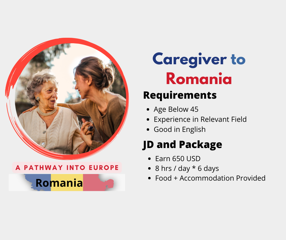 Caregiver - Romania | Earn 237,000* LKR | Food & Accommodation Provided | Male / Female | Age Below 45 | Experience in Relevant Field | Good in English