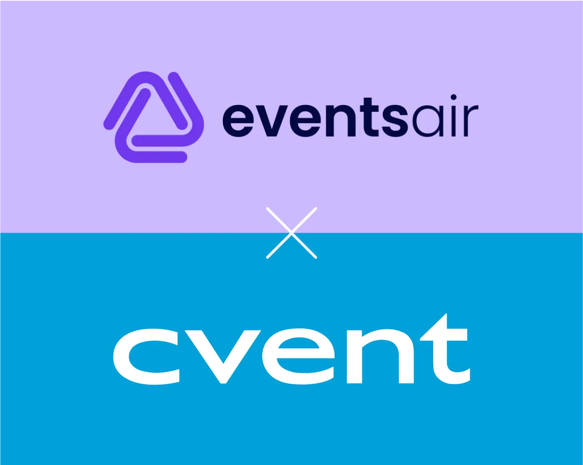 Comparison chart illustrating EventsAir vs Cvent features, pricing, registration tools, analytics, and support quality.