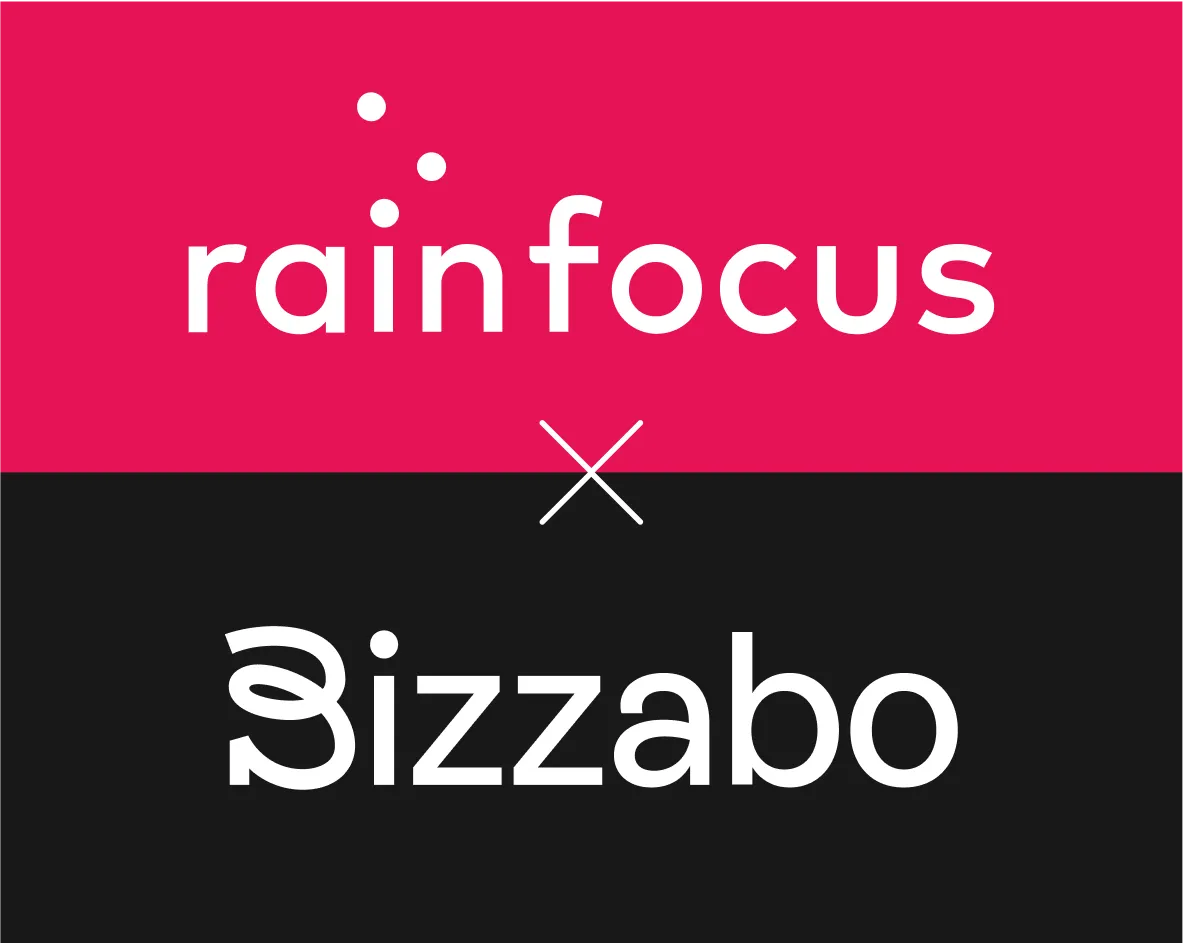 Comparison chart illustrating Bizzabo vs Rainfocus event management platforms, highlighting pricing, features, and reviews.