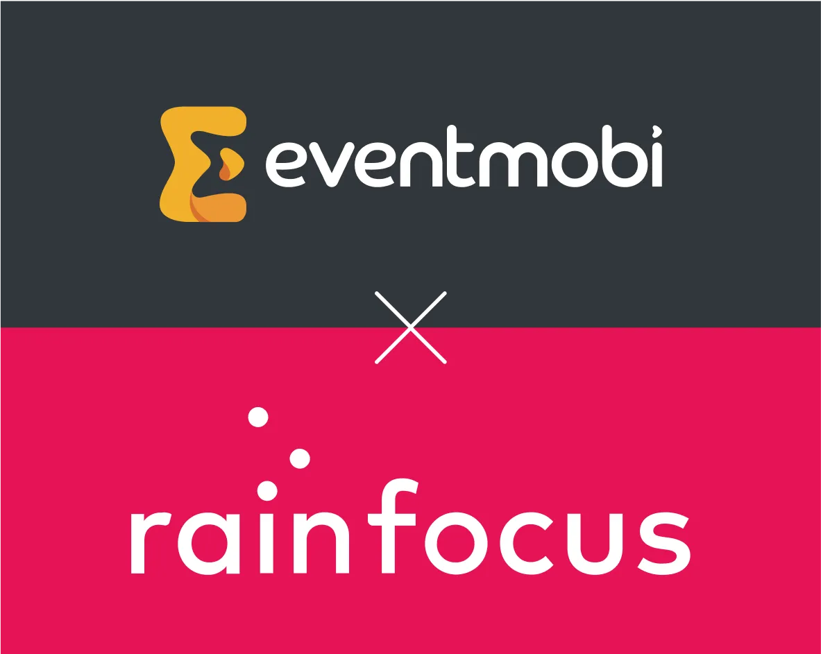 Comparison chart illustrating RainFocus vs EventMobi pricing, features, and user reviews for event management platforms
