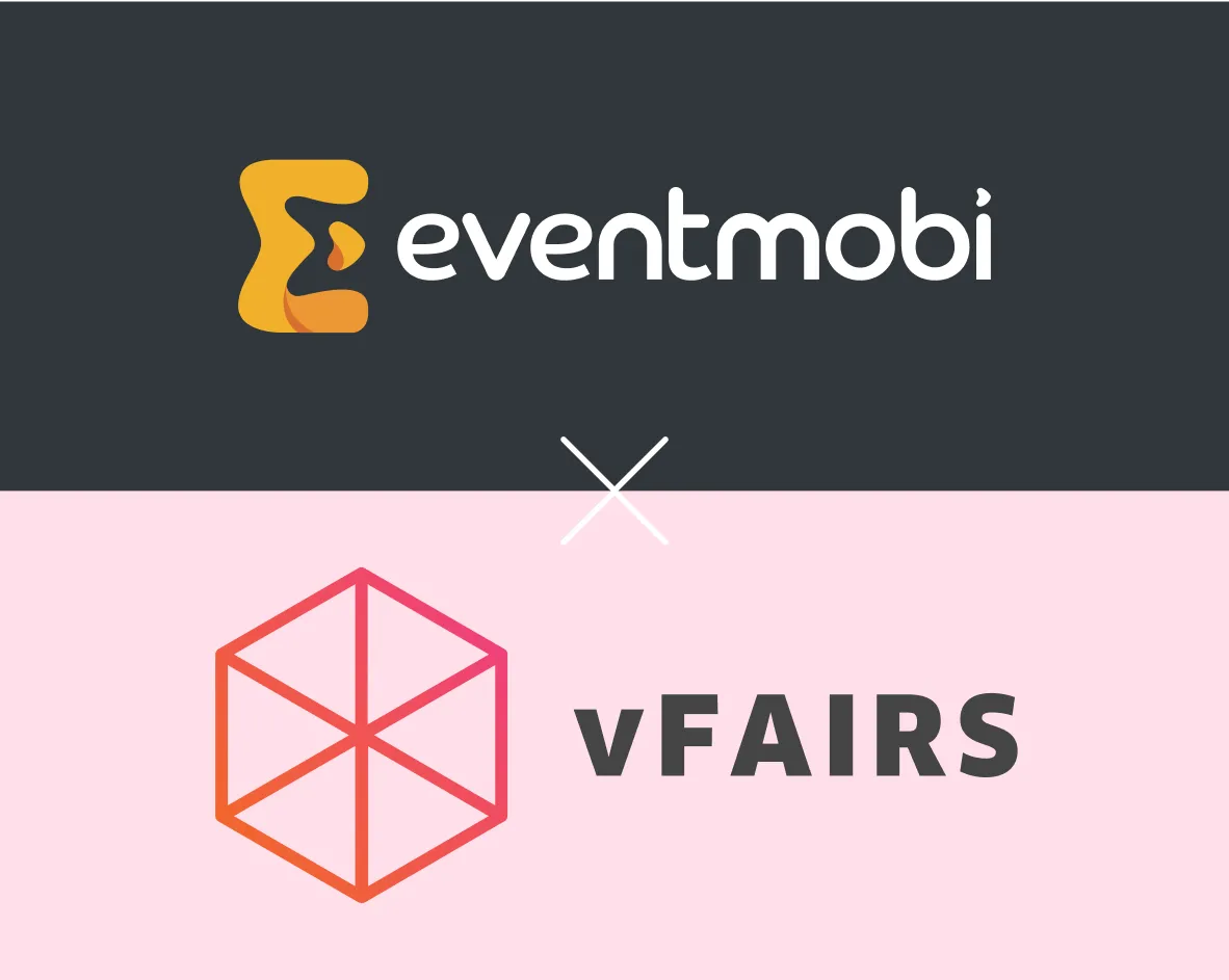 Comparison chart illustrating vfairs vs eventmobi features, pricing, and reviews for virtual and hybrid event platforms.