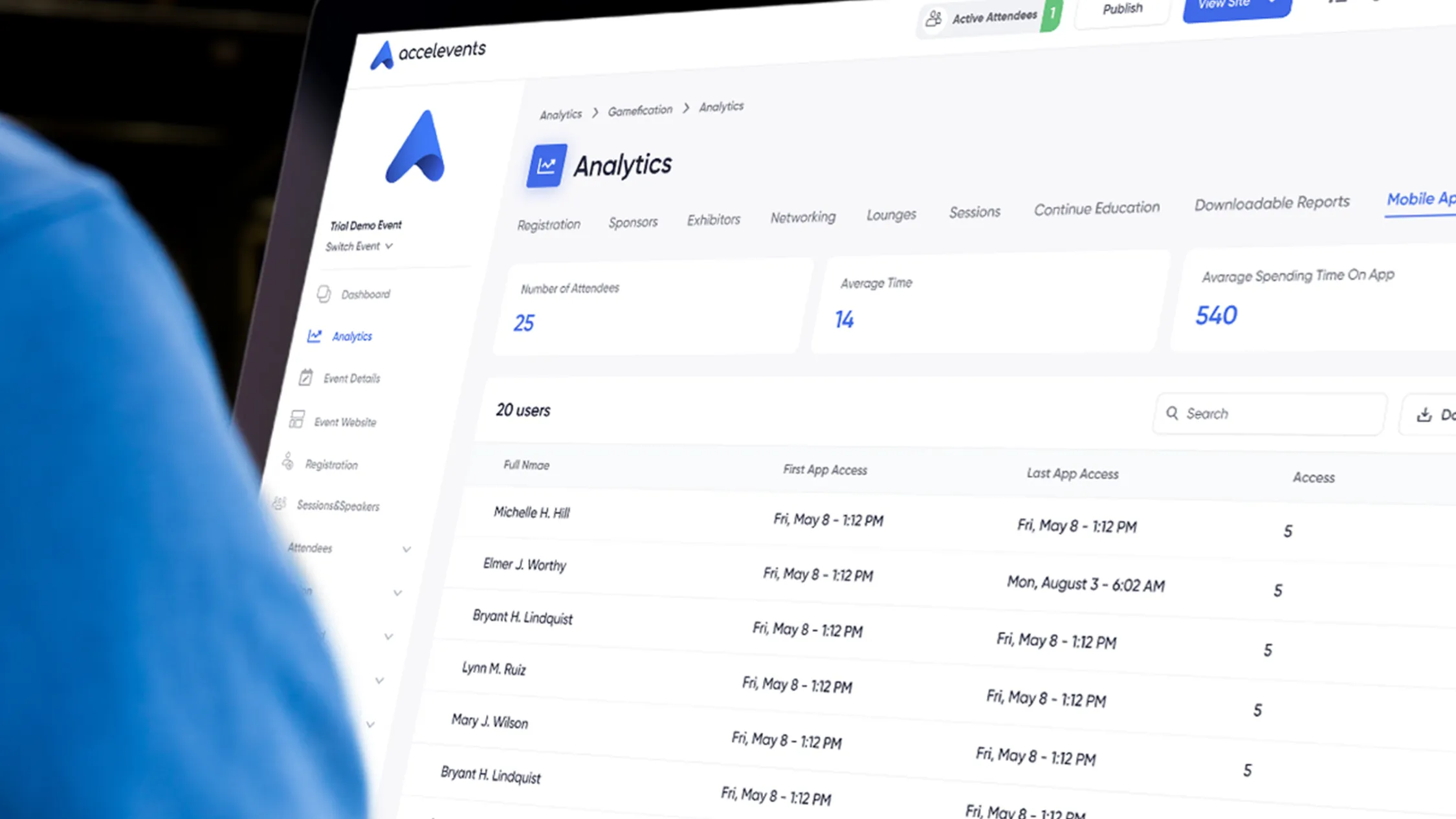Dashboard mockup with charts for registrations, attendance, session engagement, and influenced pipeline plus filters for channel, ticket type, and role.Event analytics best practices A practical blueprint for planning, instrumenting, and communicating event performance, from registration through post-event ROI. This guide is for marketing, operations, and revenue teams that want trustworthy numbers for decision-making. When you want to see working dashboards and shareable reports in a live environment, explore analytics. What counts as event analytics and reporting? Event analytics covers the capture, processing, and presentation of data from your event platform and related systems so teams can assess performance and act. It spans registration and checkout, on-site engagement, mobile app usage, exhibitor lead capture, surveys, and post-event attribution. To evaluate any approach, keep these dimensions in view: Data sources and coverage, what data is collected across registration, on-site, mobile, virtual, exhibitors, and surveys. Metric definitions, naming conventions, formulas, and accepted ranges, for example conversion rate, no-show rate, dwell time, and pipeline influence. Attribution model, first touch, last touch, or multi-touch rules, and which systems participate, CRM, MAP, analytics, and ad platforms. Latency and freshness, what is real-time versus batched, and how soon stakeholders can trust numbers for decisions. Segmentation and slicing, filters for ticket type, channel, persona, account tier, session, or exhibitor. Shareability and governance, permissions, scheduled sends, audit trails, and versioned metric docs so numbers are consistent across teams. How event analytics should flow, at a glance Your event platform produces the core signals, registrations, orders, check-ins, session scans, app interactions, exhibitor leads, and survey results. Those flow into: Analytics and pixels, GA4, GTM, LinkedIn, and Meta to measure conversion and paid performance. CRM and MAP, for pipeline, campaign performance, and nurture outcomes. Dashboards, in-platform reporting, BI, or a warehouse where you model and join event data to revenue. A simple principle: the closer the use case is to a customer-facing action, the more valuable real-time becomes, for example GTM Preview during checkout and same-day attendance dashboards for on-site decisions. Heavy summaries, for example revenue rollups and attribution, often run on short batches. Outcome-first playbooks Each playbook explains why it matters, what good looks like, and how to verify it in a demo. Playbook 1: Define your KPI framework and taxonomy Why it matters If definitions drift, teams argue over numbers. A shared framework accelerates decisions and prevents one-off spreadsheets. What good looks like A short metric dictionary for registration, attendance, engagement, sponsor value, and revenue. Channel and campaign naming rules with examples and allowed values. A clear owner for metric changes and a visible change log. Verify in a demo Ask to see where metric definitions live, how reports reference them, and how changes propagate without breaking historical views. For context on simplifying tools and metrics, read from chaos to cohesion, how to simplify events with all-in-one event management software and benchmark stack choices with 10 best event management software for B2B events. Playbook 2: Track registration, checkout, and conversion end-to-end Why it matters Registration is your revenue engine. Clean inputs and clear steps improve conversion rates and downstream reporting accuracy. What good looks like Funnel visibility for views, starts, abandons, and purchases by channel and campaign. Parameters, UTMs, and referrers preserved through checkout. Group and multi-attendee orders represented correctly in revenue reports. Verify in a demo Run a sandbox purchase while GTM is in Preview. Watch GA4 receive add_to_cart and purchase with value and items, then confirm revenue lines up with in-platform reporting. To tighten inputs and reduce drop-off, use how to add conditional logic to your event registration form and handle multi-buyer scenarios with how to leverage group registrations at your next event. Playbook 3: Measure on-site and session engagement Why it matters Real attendance and dwell time inform staffing, content decisions, and CE credit issuance. Clean scans drive accurate session popularity and room utilization insights. What good looks like Same-day check-in and session dashboards with filters for ticket type and role. Badge and scanner settings that minimize failed reads and duplicate scans. Session capacity alerts when rooms near thresholds. Verify in a demo Scan a badge into a test event, watch attendance rise on a live dashboard, then export a session report with timestamps and durations. For operations that support engagement analytics, compare tools in 12 best event check-in software apps, design readable credentials using event badges, everything you need to know in 2024, and explore attendee behaviors with 12 best event apps for conference success in 2024. Playbook 4: Prove sponsor and exhibitor ROI Why it matters Sponsors renew when you can quantify reach, engagement, and high-quality leads quickly after the show. What good looks like Lead capture with notes, scoring, and meetings, plus owner assignment back to CRM. Shareable, branded summaries that exhibitors can view without extra logins. UTM-aware reporting for sponsor promotions and session sponsorship impact. Verify in a demo Capture a test lead on mobile, add a note and score, see it appear in CRM, then open an exhibitor-facing report that updates in real time. To build the workflow and evidence package, start with 7 best event lead capture software for enhanced lead generation, field tactics from beyond the booth, elevating trade show success with strategic engagement and technology, and logistics support via 5 best event floor plan software. Playbook 5: Connect post-event reporting to attribution and pipeline Why it matters Executives care about influenced revenue and velocity. Clear hand-offs to CRM and MAP make post-event action measurable. What good looks like Campaigns and Campaign Member statuses aligned to events, Registered and Attended update reliably. Cohort and multi-touch views that show opportunity creation, stage progression, and renewal impact. Scheduled snapshots that deliver the same numbers to leaders every week. Verify in a demo Trace a registrant from form fill through attendance and into CRM as a Campaign Member, then open an attribution report that rolls up opportunity impact by event. To support follow-ups and paid strategies that continue after the event, use event retargeting, everything you need to know and get a planning overview from 11 best conference management software in 2024. Measure and share checklist Use this whenever you plan an event or revise reporting. Define 8–12 KPIs across registration, attendance, engagement, sponsors, and revenue, then publish a one-page metric dictionary. Confirm UTM and campaign conventions and where they are stored. Set real-time versus batch expectations per metric, for example same-day attendance versus weekly attribution. Build one default dashboard with filters for role, channel, and ticket type. Configure scheduled sends for leadership and exhibitors. Establish a naming convention for events, sessions, and campaigns to keep reports sortable. Data quality and governance checklist Bake these steps into your analytics practice. Validate GA4 and pixels in a sandbox with GTM Preview before launch. Run a day-of-show QA, test scans, session counts, and app events on a timer. Reconcile revenue between checkout, analytics, and finance weekly. Version your metric dictionary and log changes. Review roles and access, remove stale viewers and rotate keys quarterly. Document where data lives long term, in-platform, CRM, MAP, warehouse, and retention policies. Systems map, the picture in words At the center, your event platform captures registrations, check-ins, sessions, mobile interactions, exhibitor leads, and surveys. Downstream, analytics and pixels measure conversion and paid performance, CRM and MAP own pipeline and nurture outcomes, and dashboards present unified reporting. A thin orchestration layer handles bursts at launch and during show hours, then batches heavier jobs. Monitoring and alerts sit above everything so anomalies are caught quickly and explained in postmortems. Mini comparisons to request in a demo Ask vendors to show, not tell. Real-time dashboards for registration and attendance that filter by channel, ticket type, and role. GTM Preview and GA4 purchase events with value and items during a sandbox checkout. Exhibitor-facing reports that are shareable and update in real time. Scheduled snapshots and permission controls that prevent ad-hoc spreadsheet drift. Export or API options for BI and warehouses, including field dictionaries. Attribution views that connect events to opportunity creation and progression without manual stitching. If you want to see these patterns operating together, take a look at analytics. Governance and scale Analytics becomes a durable practice when definitions, ownership, and access are explicit. Assign a steward for metric docs, centralize dashboards, and schedule routine audits of filters and formulas. As you add a CDP or warehouse, decide which metrics remain source-of-truth in the event platform versus being re-modeled downstream, then document those decisions where report builders will see them. FAQs Which KPIs matter most for B2B events? Start with registration conversion, attendance rate, session popularity, engagement actions such as app usage or meetings, lead quality, and influenced pipeline. Add sponsor-specific KPIs like leads captured and demo requests. How do you calculate event ROI? Combine direct revenue from orders and tickets with influenced revenue from opportunities tied to the event campaign. Subtract fully loaded costs, then track ROI over time by cohort and channel. What should be real-time versus batched? Attendance, check-ins, and funnel conversion are most useful same-day. Revenue reconciliations and attribution are often batched daily or weekly. The rule of thumb is to make operational decisions on real-time metrics and executive decisions on scheduled summaries. Do we need GA4 if we already have in-platform reports? In-platform reports answer event-specific questions quickly. GA4 adds web and paid channel context, cross-domain journeys, and standard ecommerce events. Many teams use both, with GTM as the control plane for QA. How should we share reports with stakeholders? Stand up one canonical dashboard per audience, leadership, marketing, sales, and exhibitors, set scheduled sends, and restrict edit rights. Include a link to your metric dictionary in every report. Ready to see these best practices in a live environment? Request a demo and we will tailor dashboards and reports to your goals.