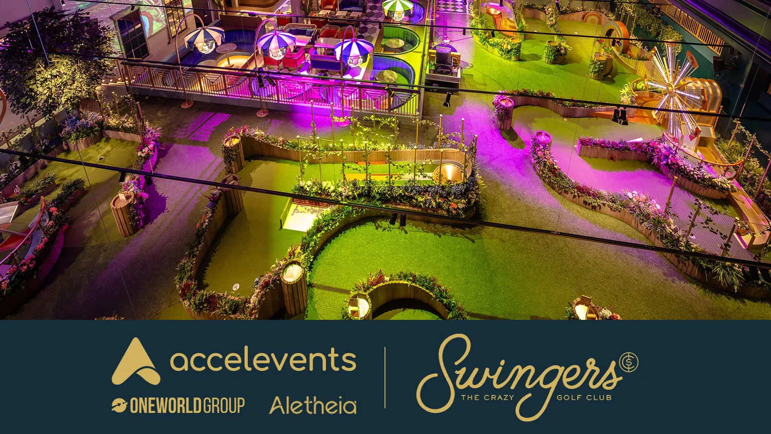 Join Accelevents, the all-in-one event management software built to elevate attendee experiences, alongside co-hosts One World Group and Aletheia, for a private evening of connection, conversation, and play at Swingers Golf Club at Mandalay Bay.