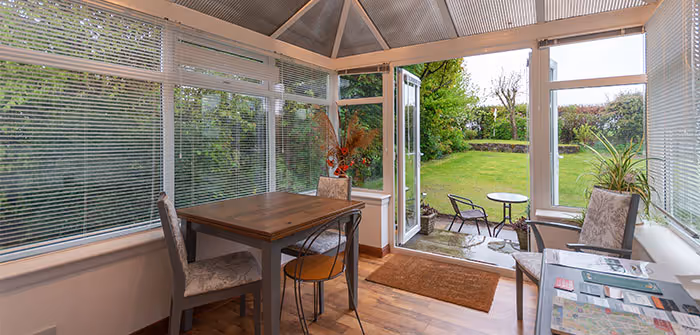 The Delightful Annex, St Andrews, Finlayson Properties, Conservatory View