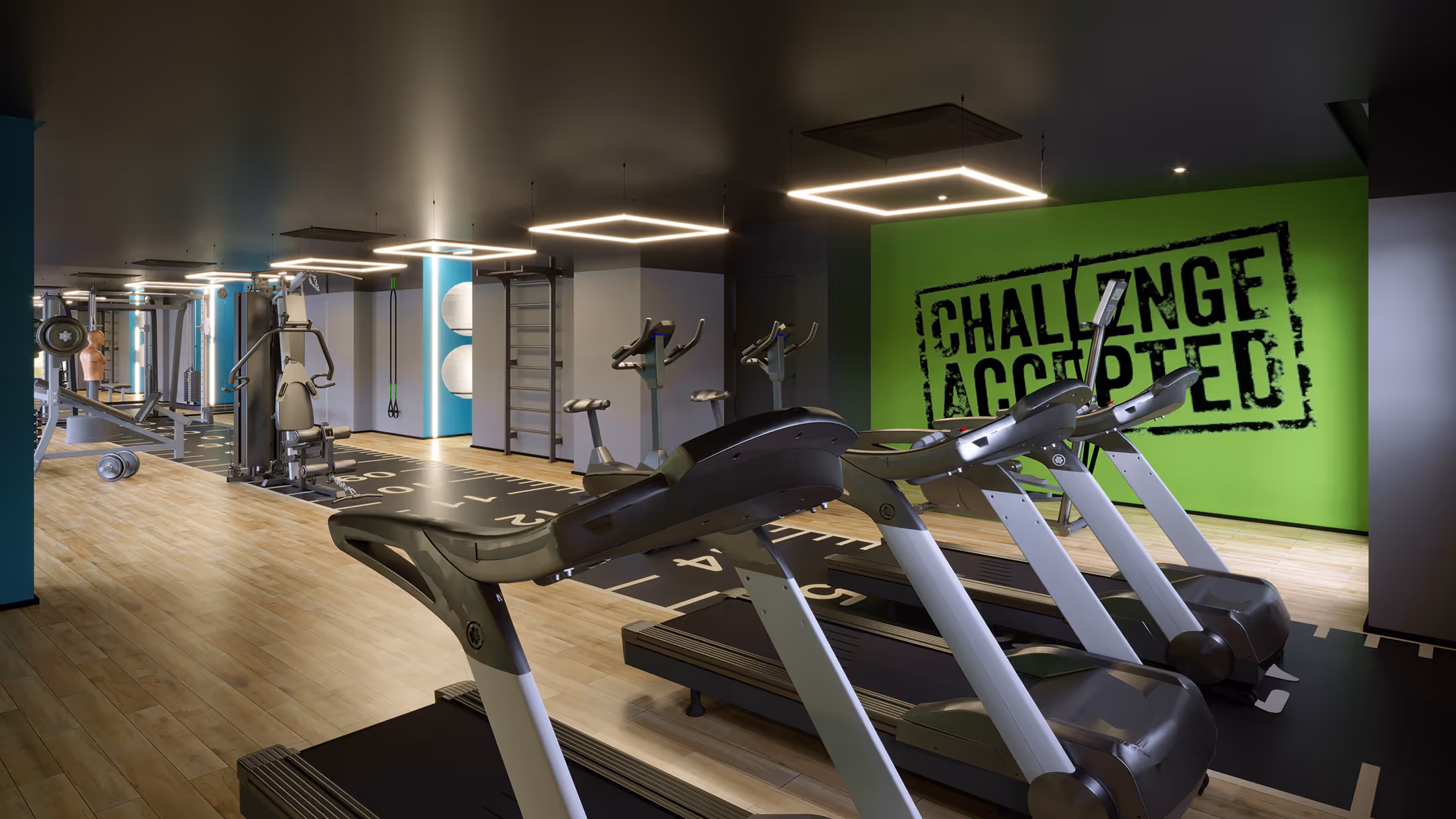 Perspectiva ilustrada do fitness