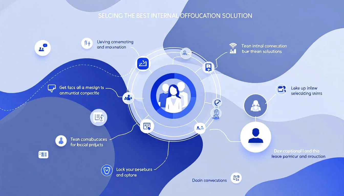 Un diagramme montrant comment choisir la meilleure solution de communication interne pour votre entreprise.