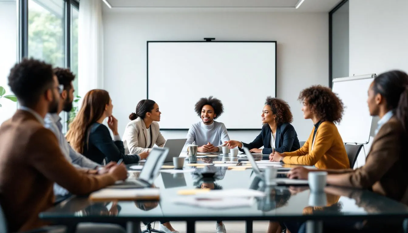 Une représentation visuelle de la communication interne en entreprise.
