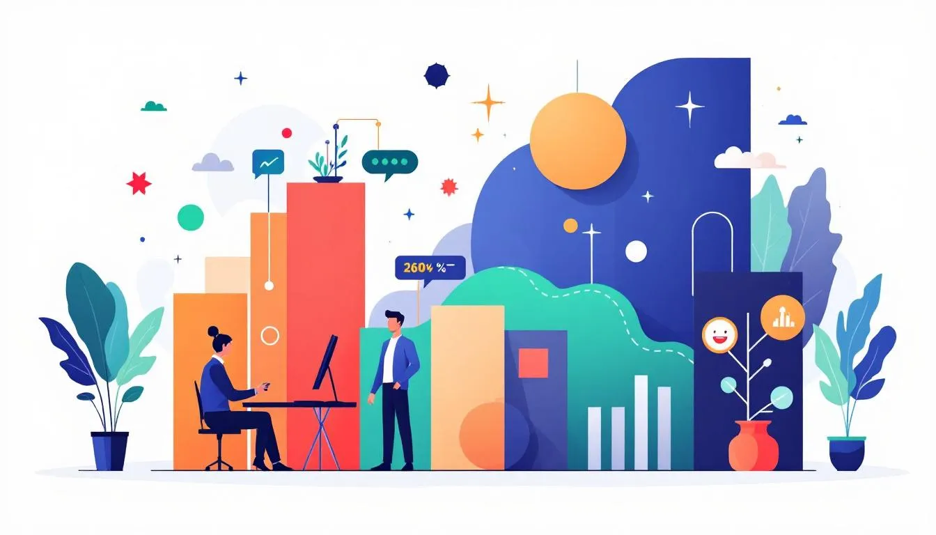 Une illustration montrant l'importance de mesurer l'impact de la QVT dans un environnement de travail.