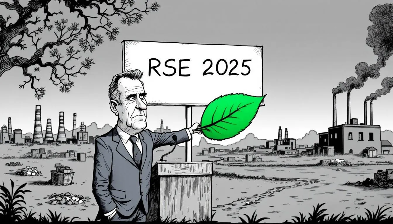 Un exemple de greenwashing dans une politique RSE, illustrant les erreurs politique rse.