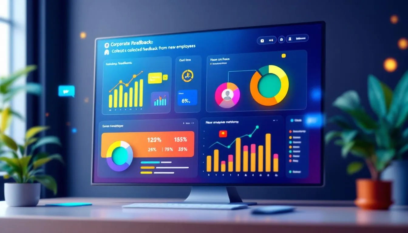 Un tableau de feedbacks collectés sur l'expérience des nouveaux collaborateurs.