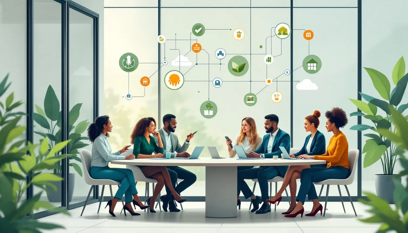 Des collaborateurs impliqués activement dans un projet RSE.