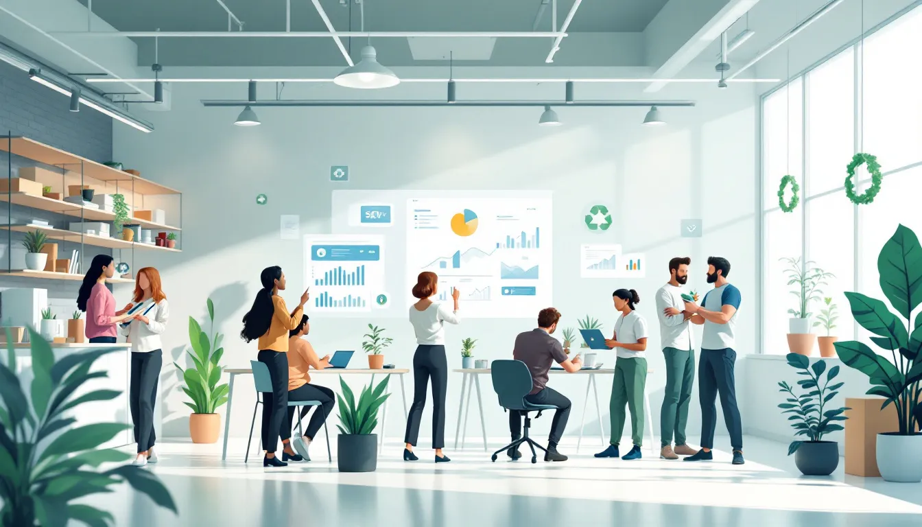 Célébration des réalisations RSE au sein de l'entreprise.