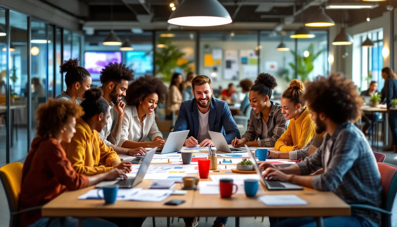 Communication authentique parmi les collaborateurs.