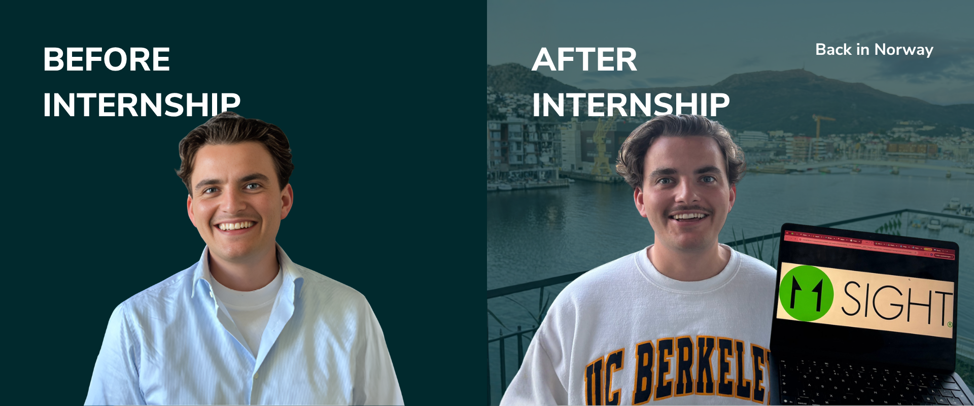 Bendik Skrede completing his internship at 11Sight. Ten weeks of startup experience in AI marketing, customer research, and content creation at 11Sight Berkeley.
