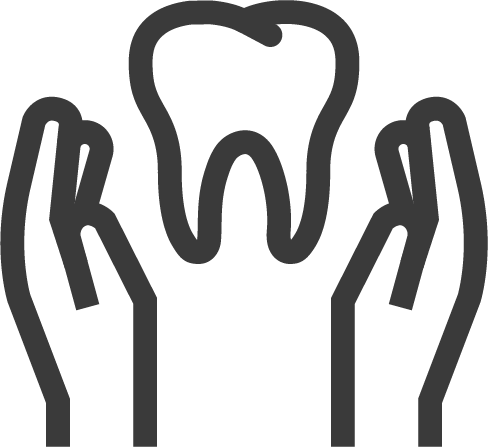tooth with checkmark icon