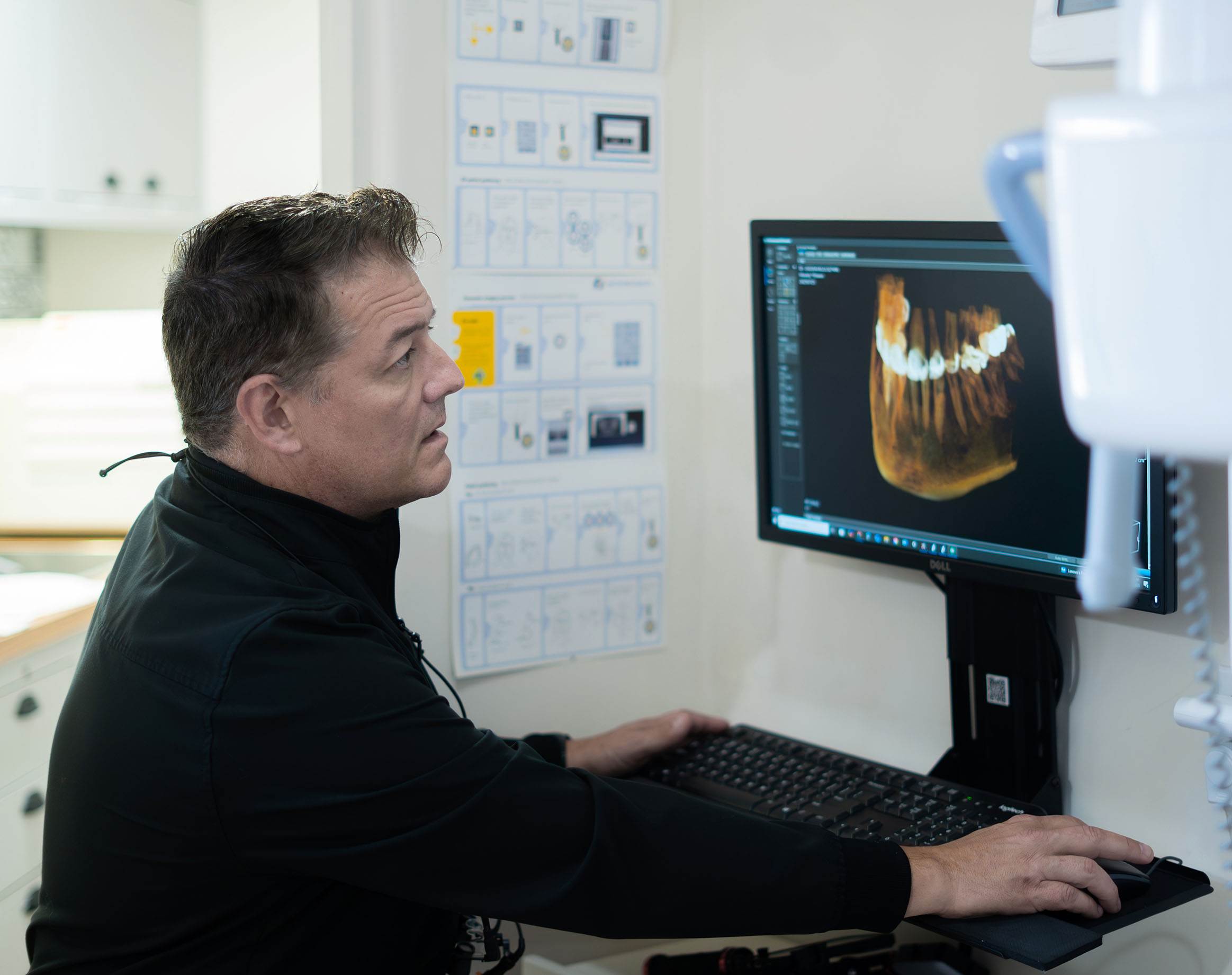 Pic of Doc looking at CBCT