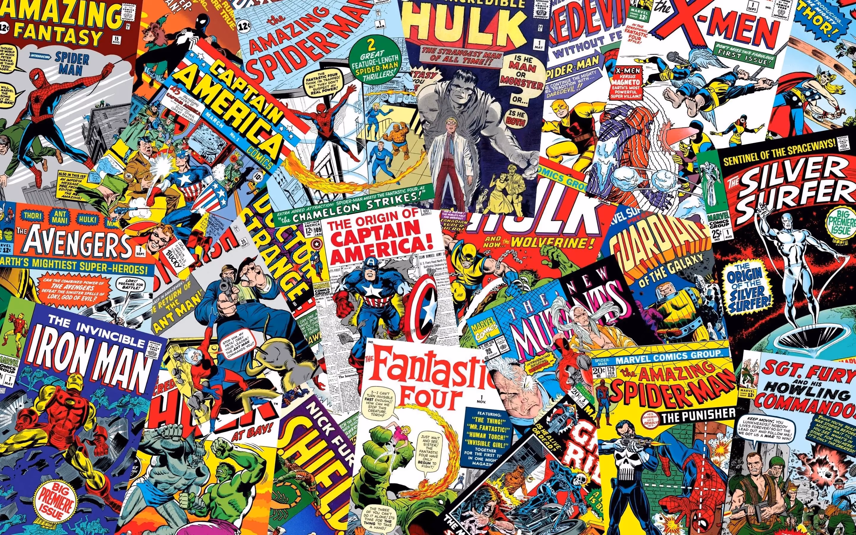 Classic comic book covers