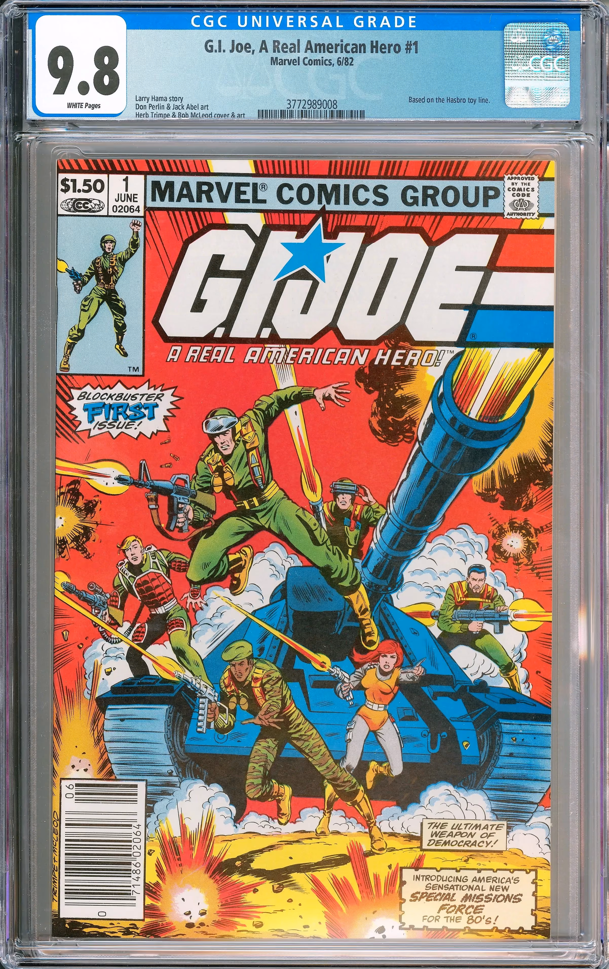GI Joe A Real American Hero 1 CGC 9.8