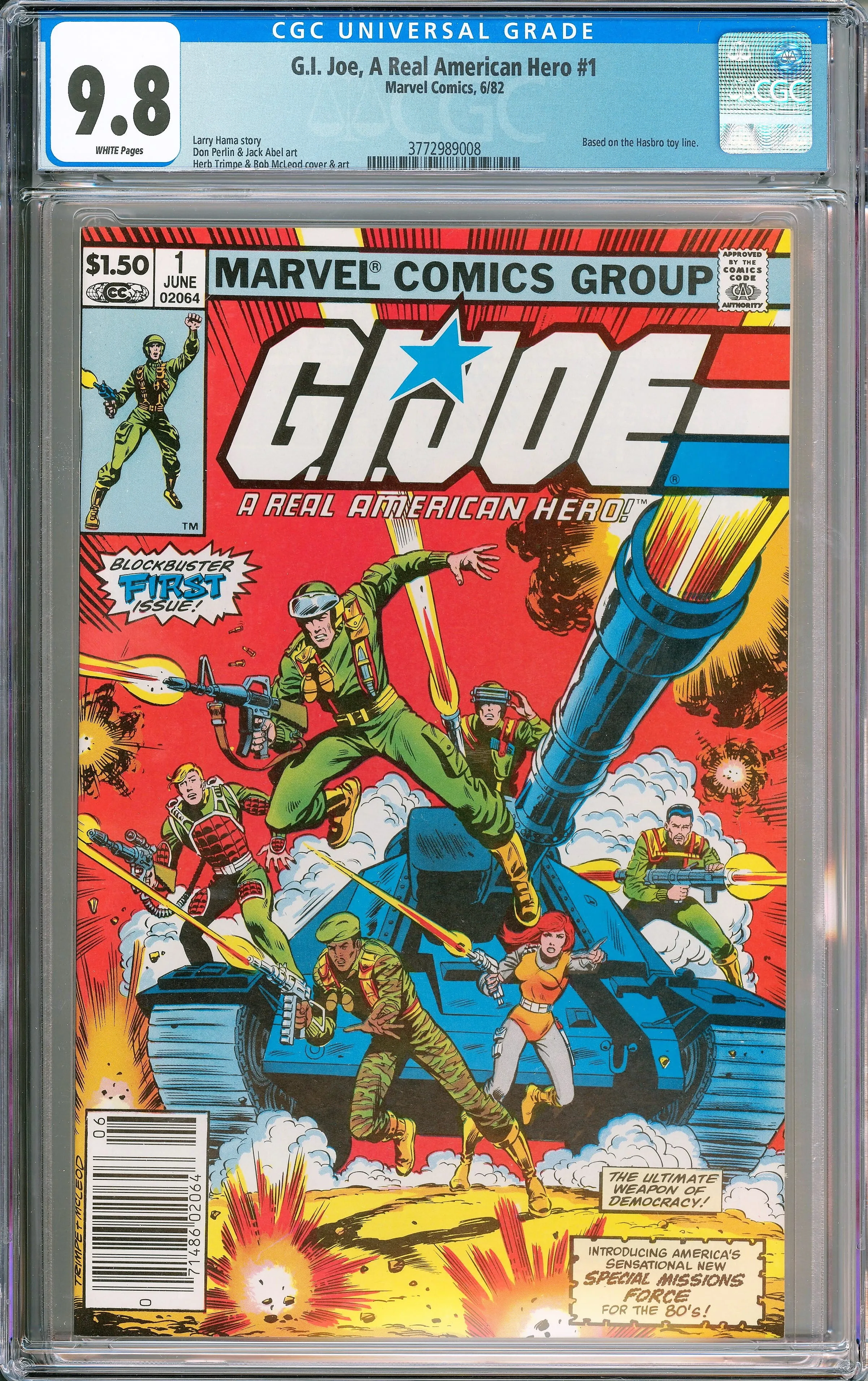 GI Joe A Real American Hero 1 CGC 9.8