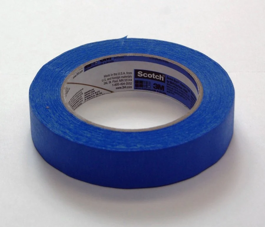 A roll of blue painter's tape, the only tape that should be used near comic books