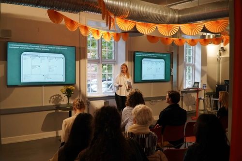 the person presenting